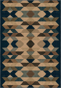 Rivena Beige Geometric Rug