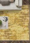 Eli Abstract Yellow Rug