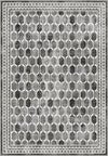 Elvara Bordered Grey Washable Rug