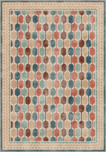 Elvara Colorful Retro Rug