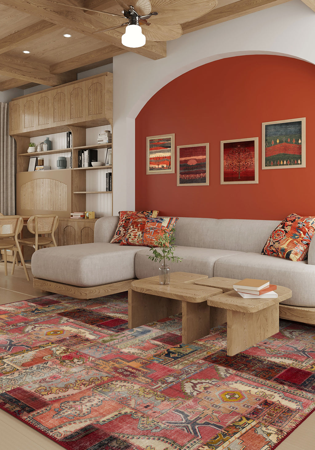 Eamon Colourful Patchwork Rug