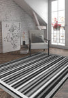 Maris Black and White Rug