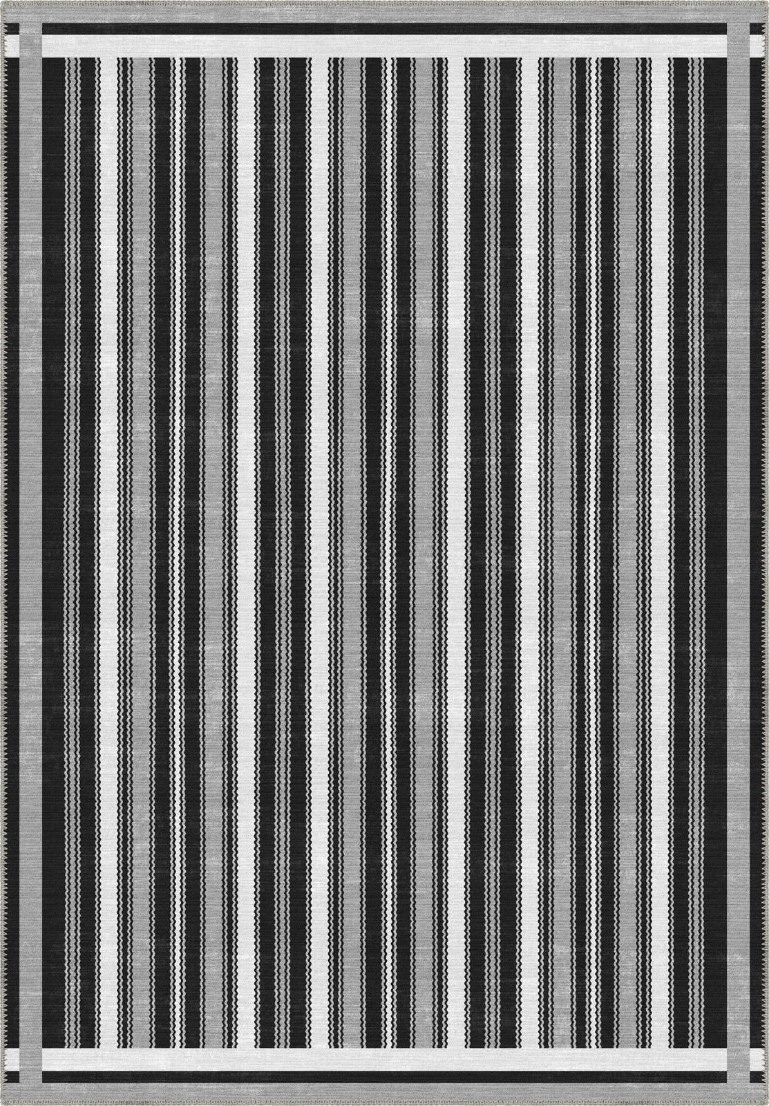 Maris Black and White Rug