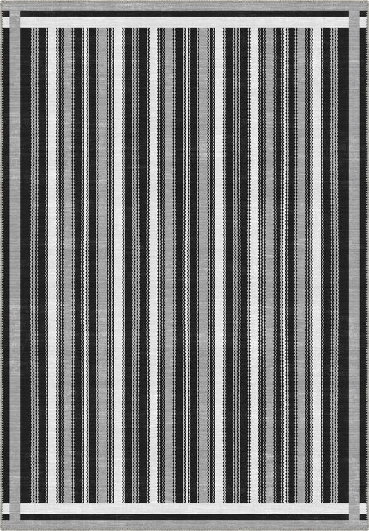 Maris Black and White Rug