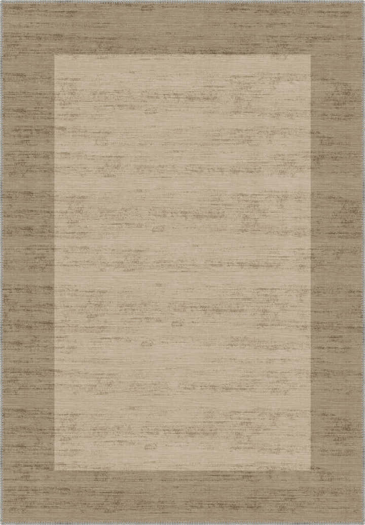 Savannah Bordered Brown Rug