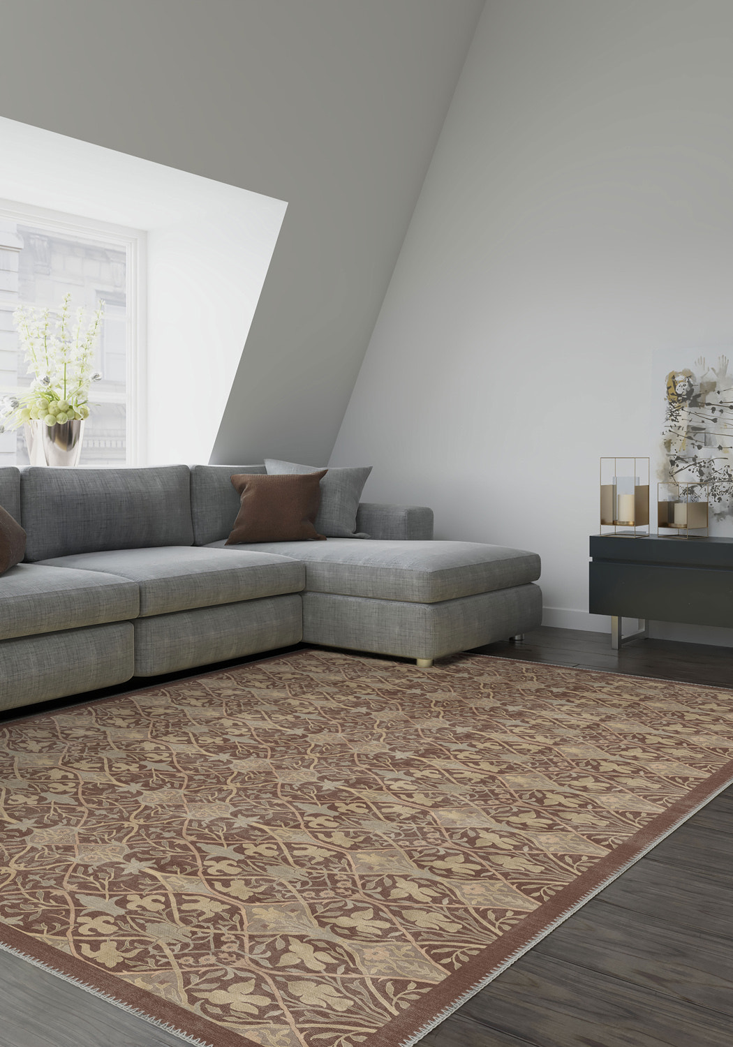 Prinka Mocha Mousse Rug