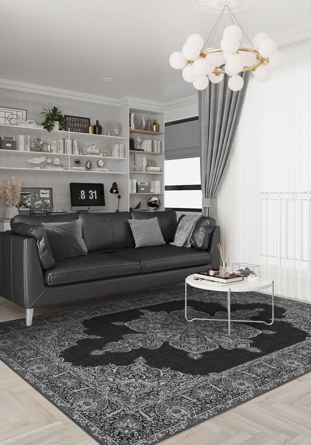 Farinda Persian Inspired Baroque Rug