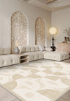 Ondara Cream Geometric Washable Rug