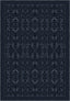Aveline Deep Navy Damask Rug