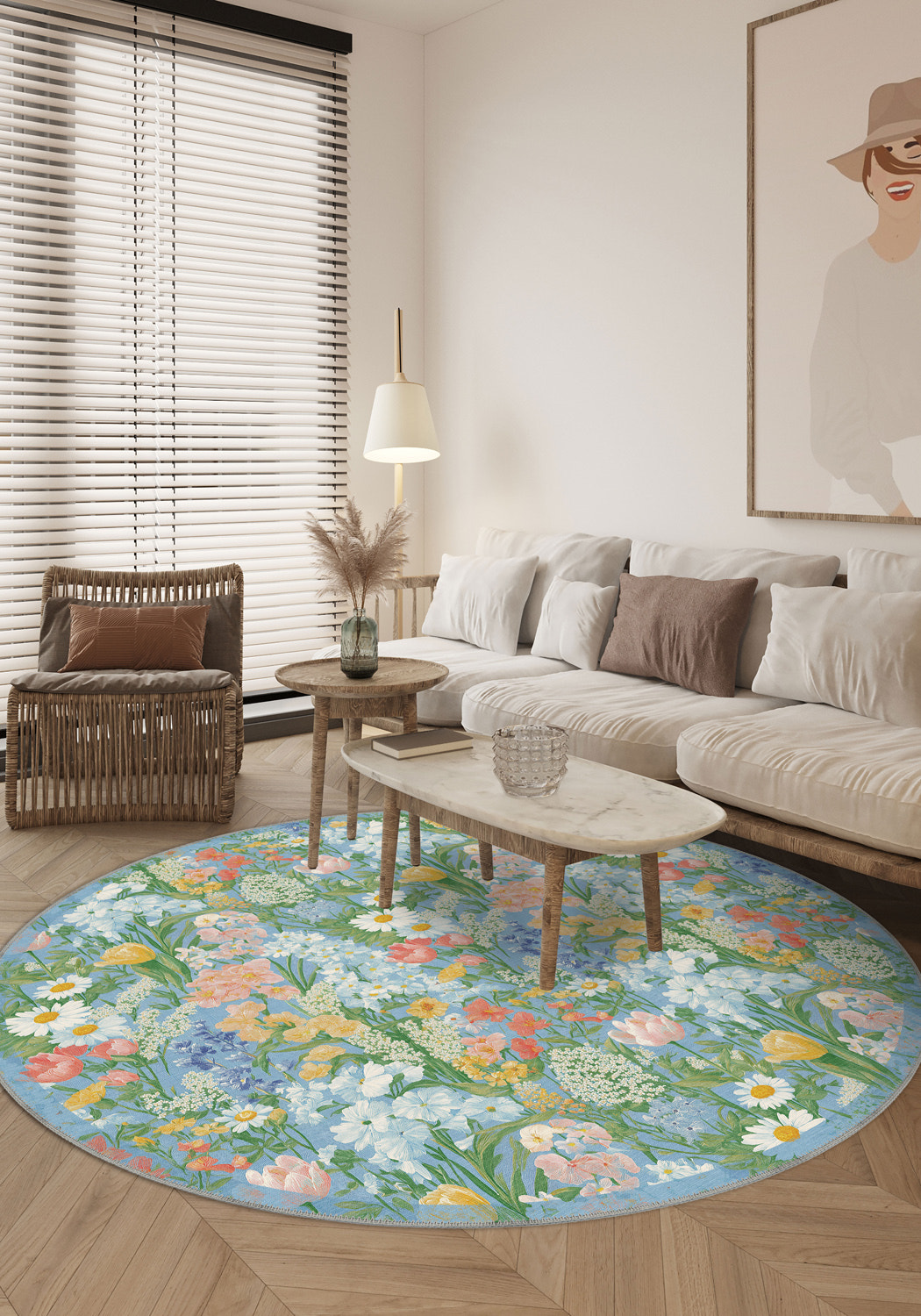 Spring Garden Floral Rug