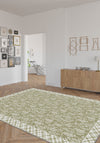Alder Floral Sage Green Rug
