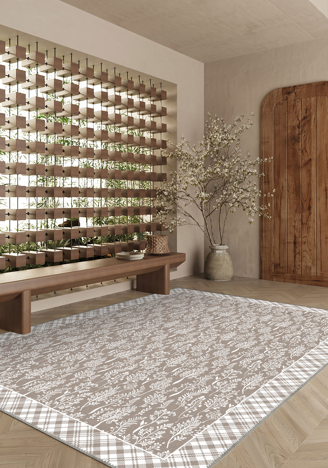 Alder Cottagecore Taupe Rug