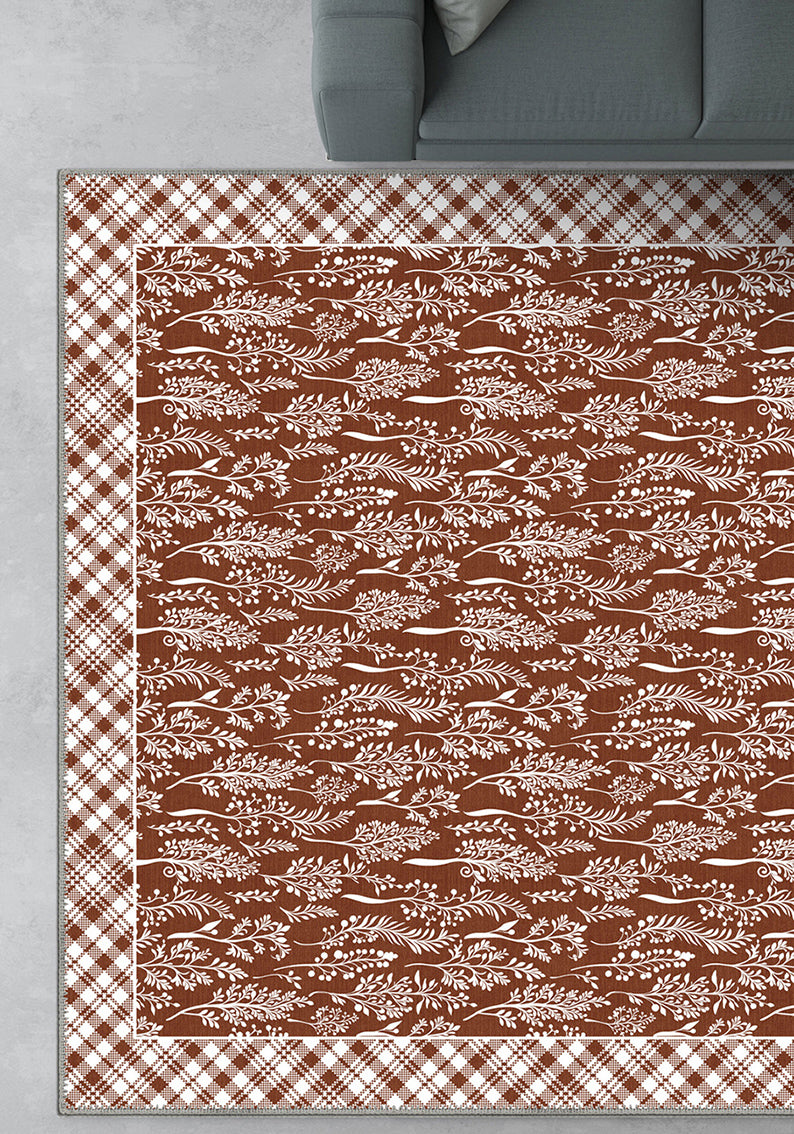 Alder Floral Terracotta Rug