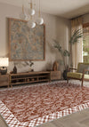 Alder Floral Terracotta Rug