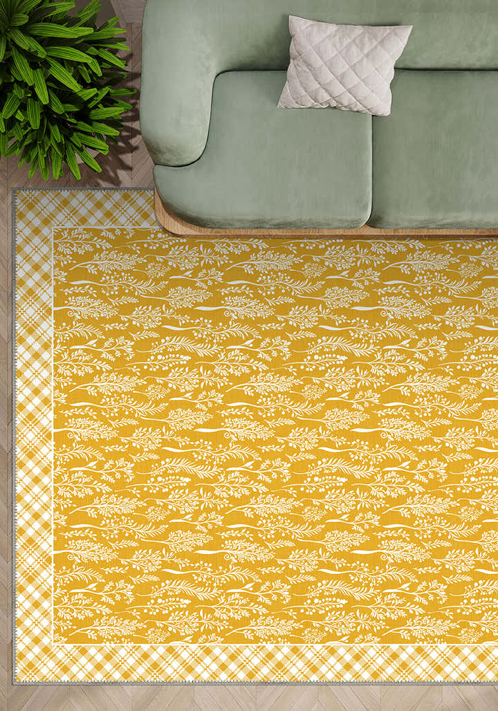 Alder Yellow Cottagecore Rug
