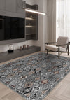 Romilly Black and White Persian Rug
