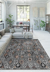 Romilly Black and White Persian Rug
