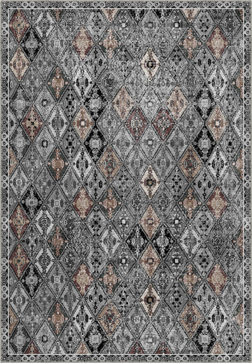 Romilly Black and White Persian Rug