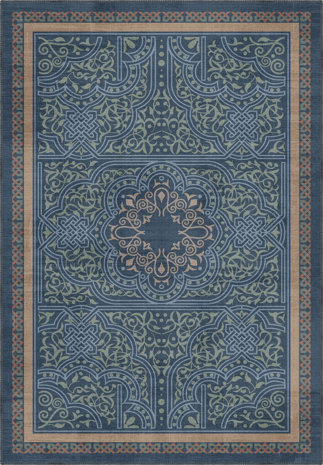 Ronan Blue Celtic Rug