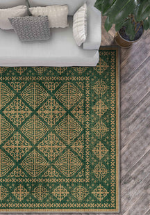 Rhean Green Celtic Rug