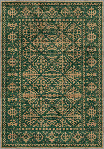 Rhean Green Celtic Rug