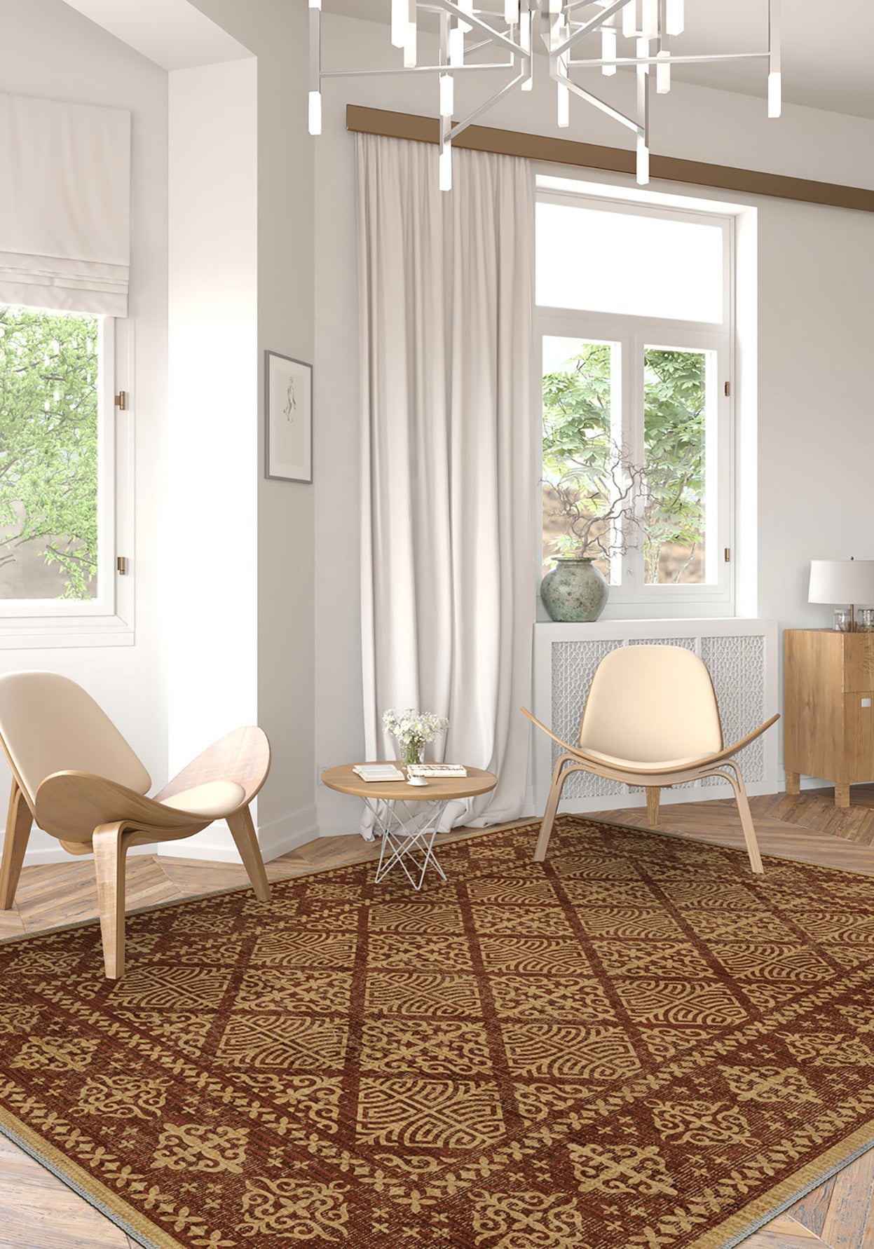 Rhean Celtic Terracotta Rug