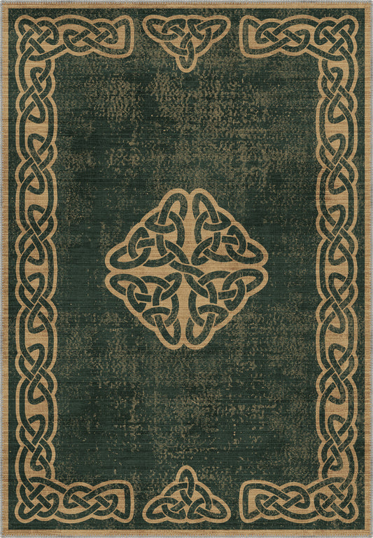 Sorin Green Celtic Rug