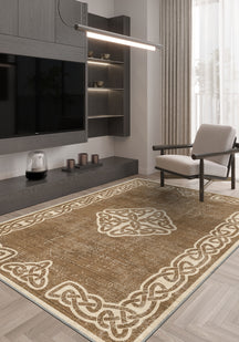 Sorin Warm Beige Rustic Rug