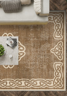 Sorin Warm Beige Rustic Rug