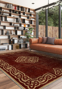 Sorin Celtic Burgundy Rug
