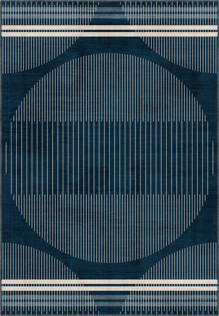 Nathan Blue Modern Rug