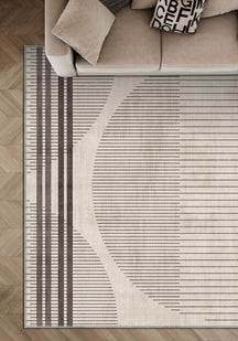 Cream rug for living room.