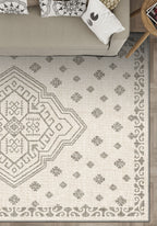 Ivory berber rug for living room.