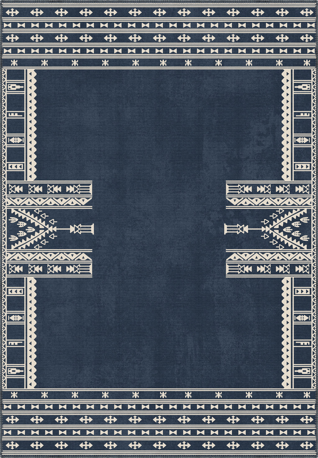 Kora Navy Scandi Rug