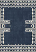Kora Navy Scandi Rug