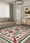 Floral turkish rug for living room.