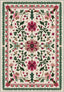 Colorful floral turkish rug for living room.
