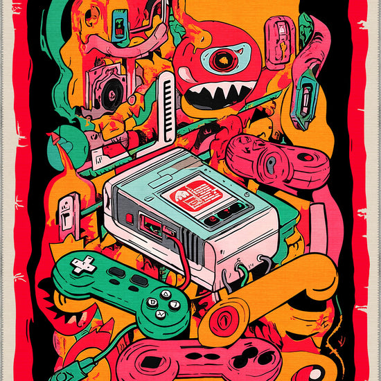 Colourful funky rug