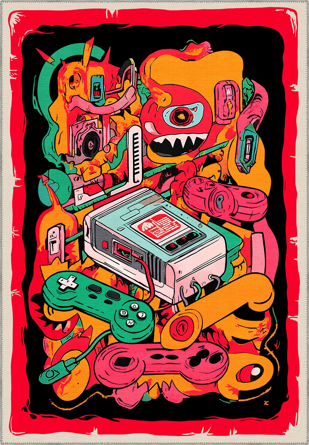 Colourful funky rug