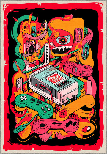 Colourful funky rug