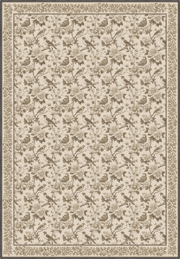 Isolde Taupe Bird Rug