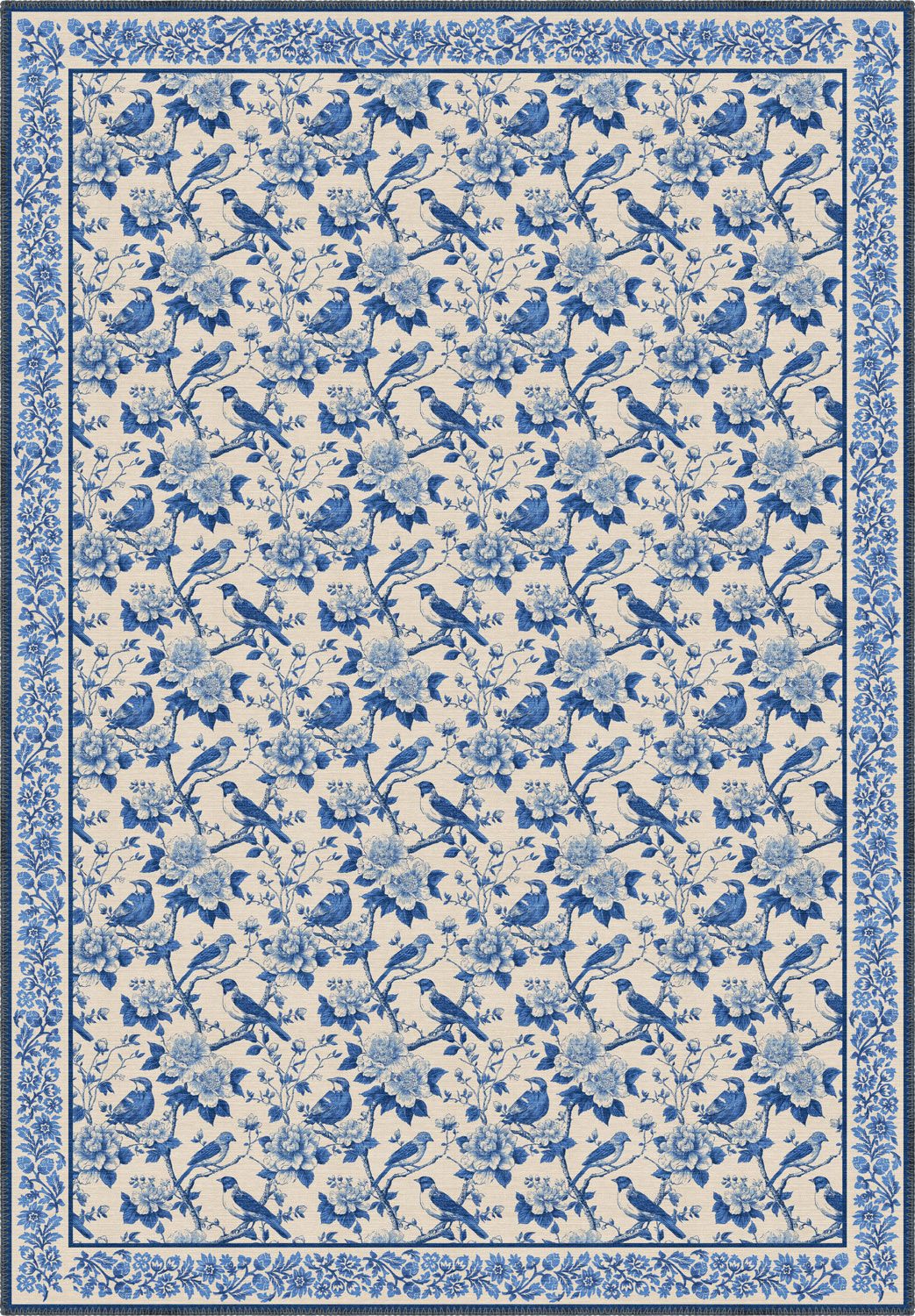Isolde Blue Farmhouse Rug