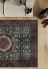 Yasmin Teal Mamluk Rug