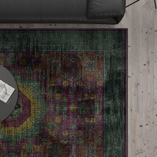 Persian vintage rug for living room.