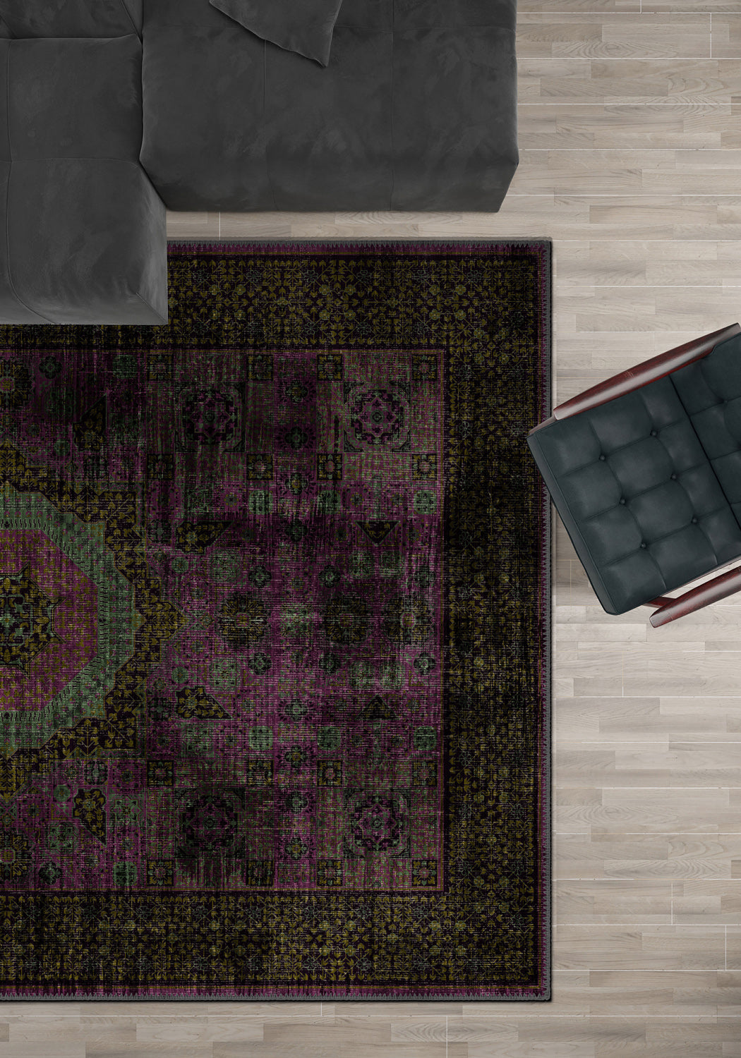 Baroque rug for living room.
