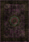 Dark purple vintage Persian rug.