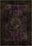 Dark purple vintage Persian rug.