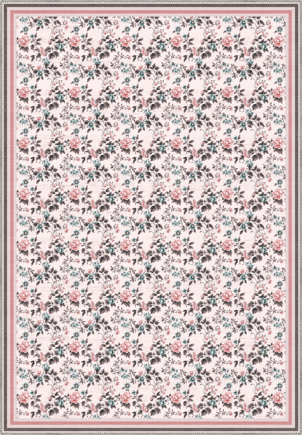 Beatrice Pink Rose Rug