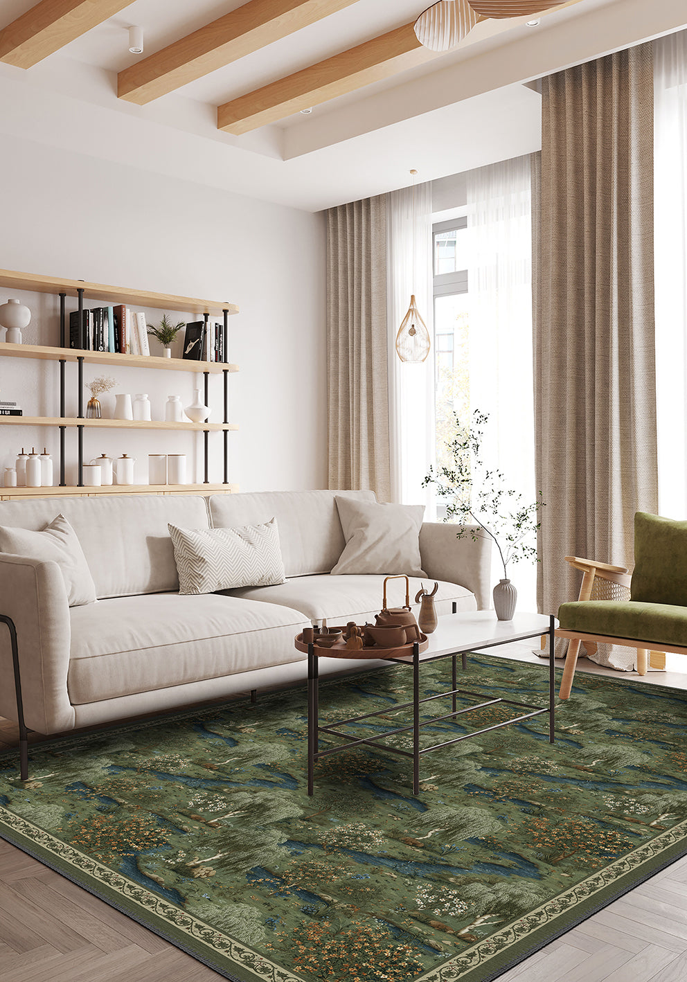 Elowen Forest Washable Rug