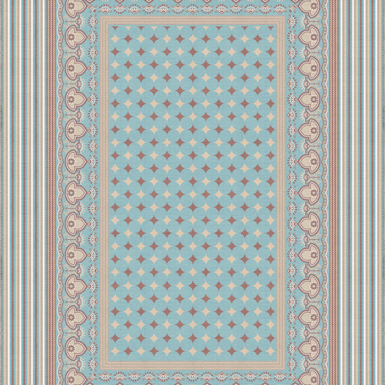 Eclectic pastel rug